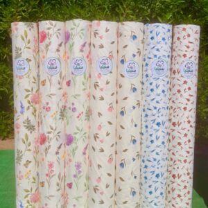 قماش ملاية قطن العامرية مشجر برسل مفتوح عرض240سم