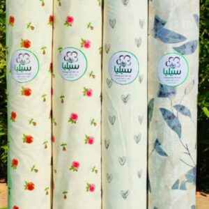 قماش ملاية قطن العامرية مشجر برسل مفتوح عرض240سم