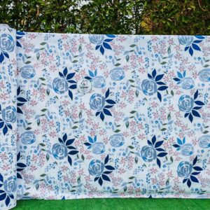 قماش ملاية قطن العامرية مشجر برسل مفتوح عرض240سم