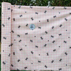 قماش ملاية قطن العامرية مشجر برسل مفتوح عرض240سم