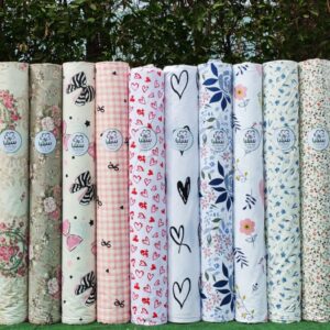 قماش ملاية قطن العامرية مشجر برسل مفتوح عرض240سم